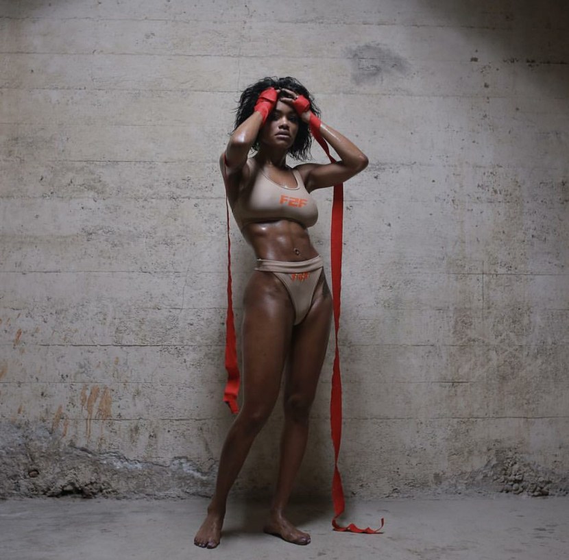 Teyana Taylor in a swimsuit