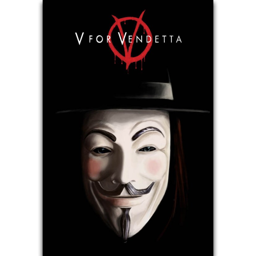 Anonymus mask without a background