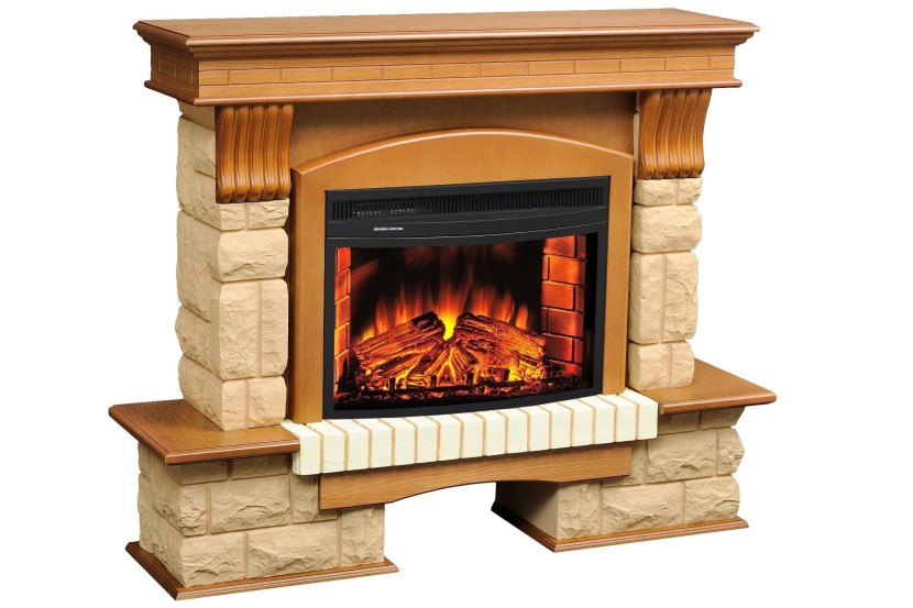 Electric fireplace Alex Bauman Panoramic 25 FX + Tango Premium portal