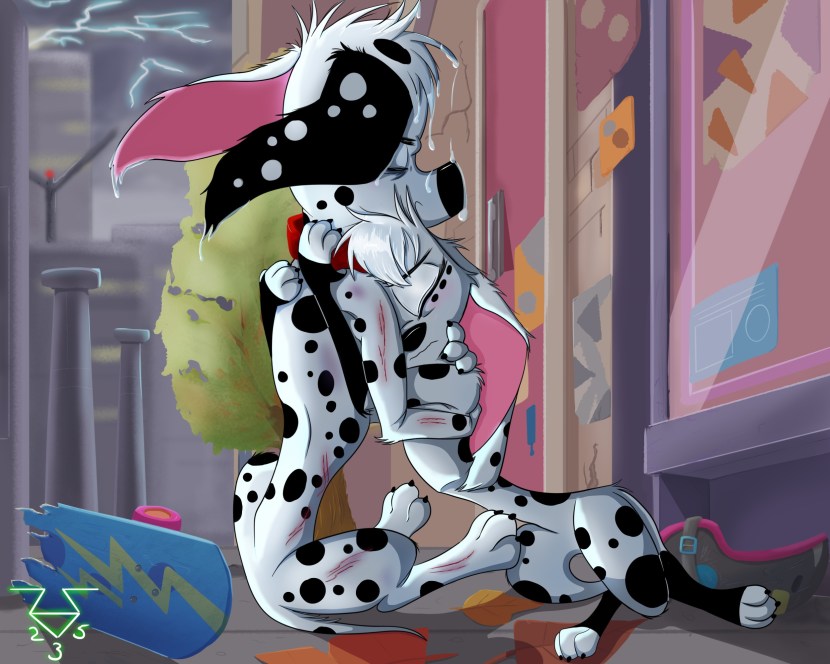 Yiff Cub show each other a XXX device read a member