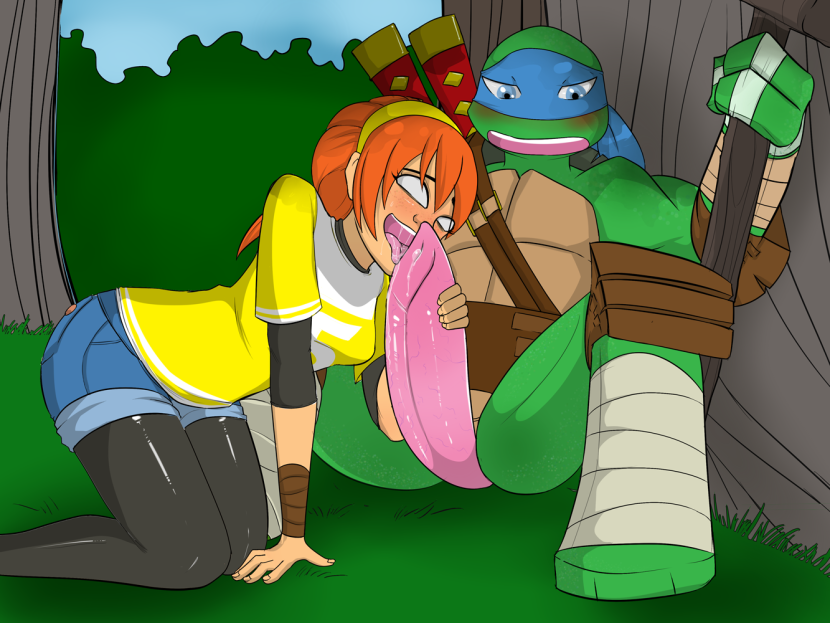Ninja turtles 2012 April and Donny Hentai