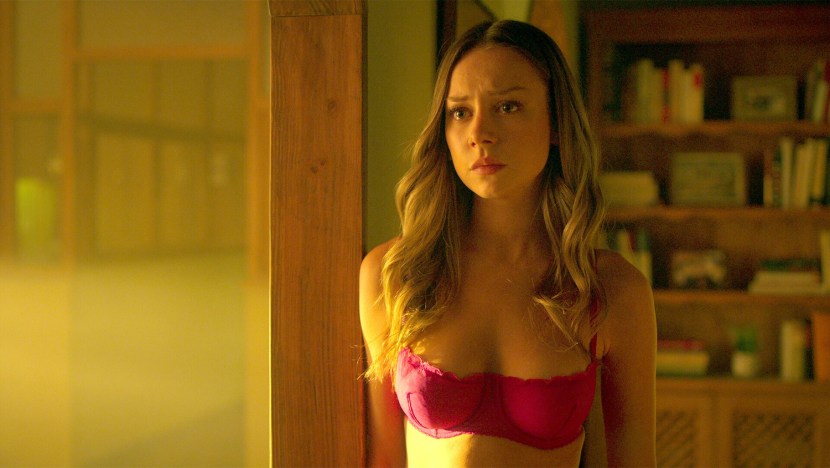 Bianca Richards in lower linen red