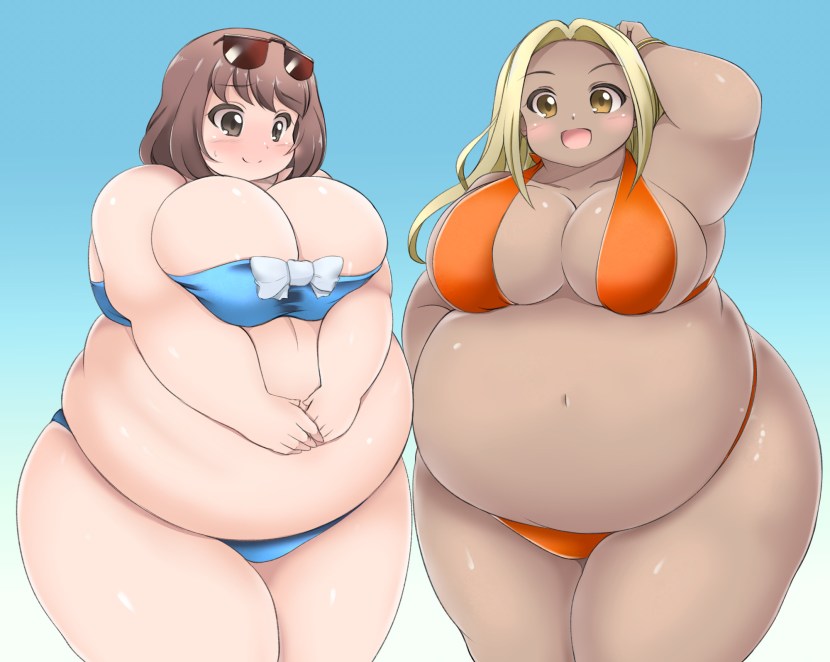 Fiderism girl with a big tummy