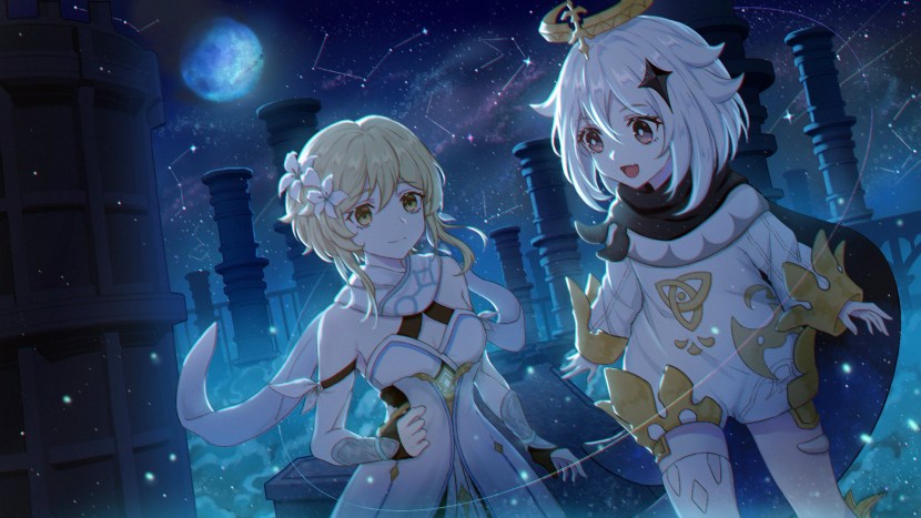 Girl with a sword in winter