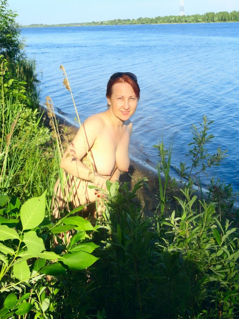 Naked brunettes in shower