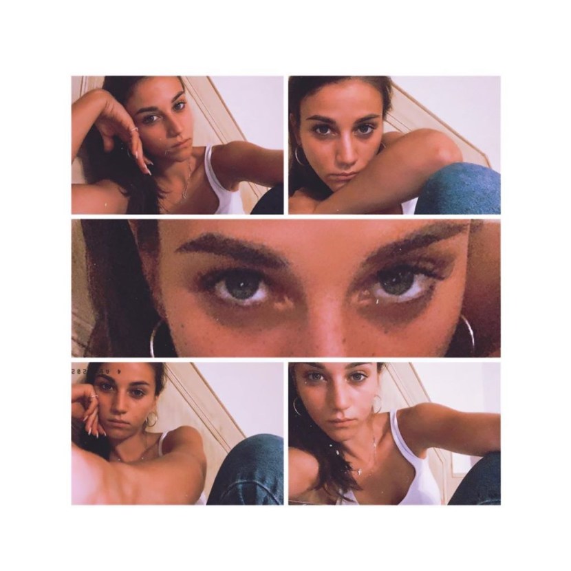 Claudia Salas smokes