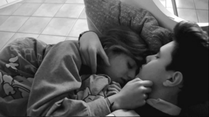 Man and woman in bed