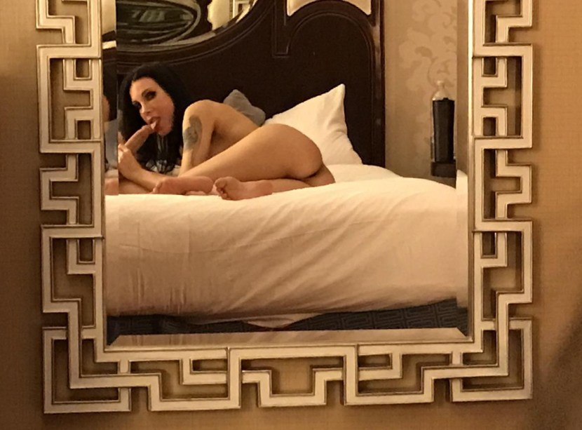 A woman seduces a man