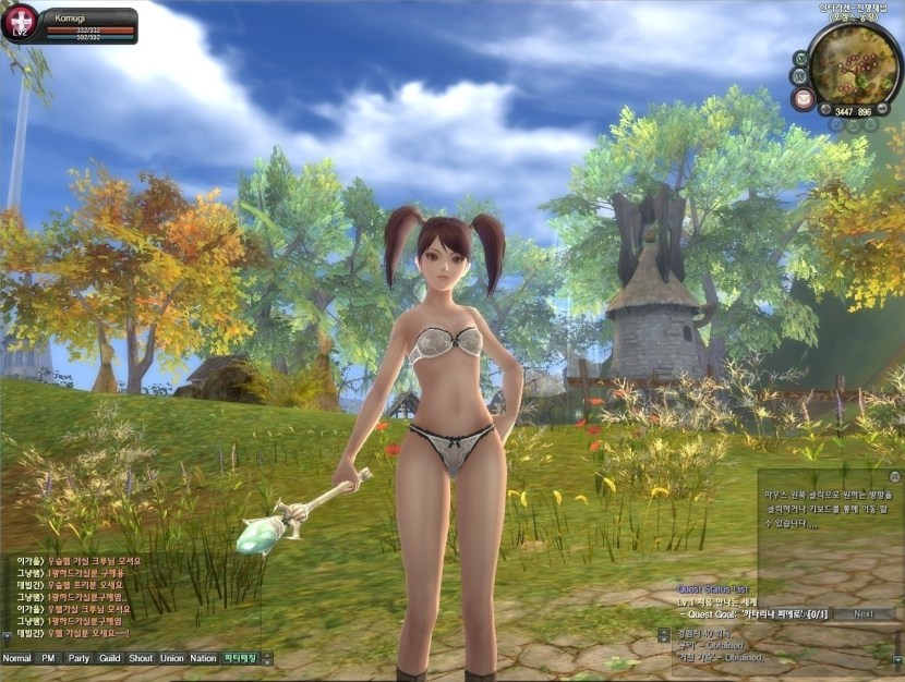 MMORPG with a character creation