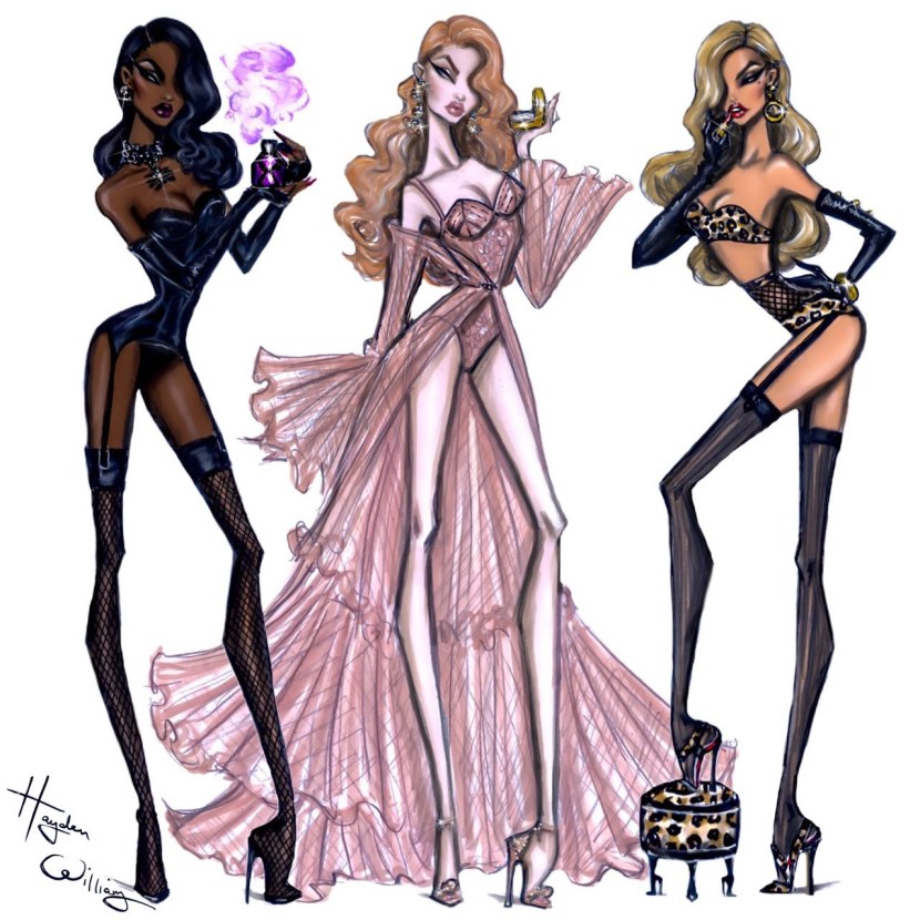 Daisy Watts in a dress