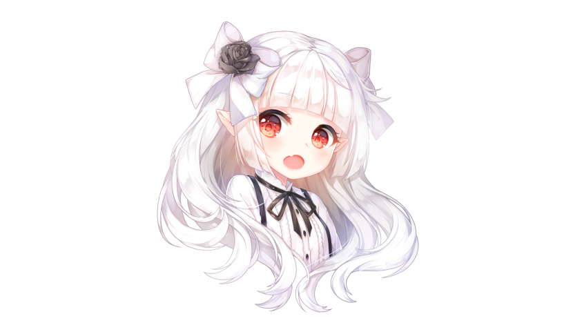 White hair anime