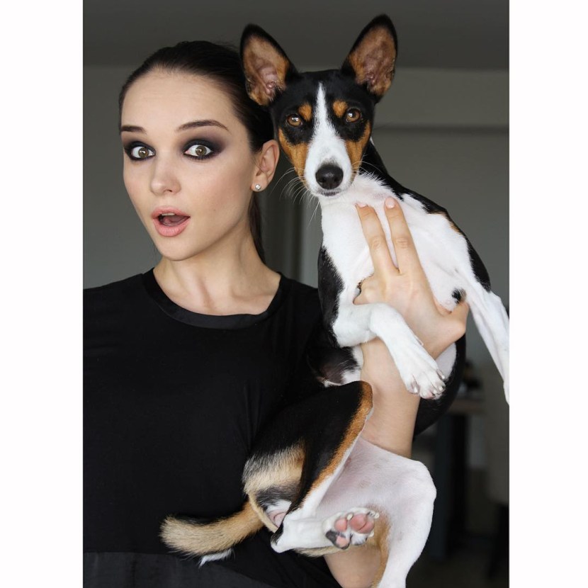 Eugenia Ukraine Girl with a dog