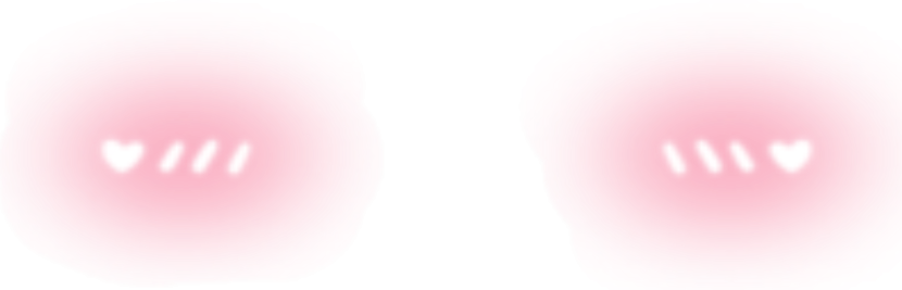 Blush on the cheeks without a background