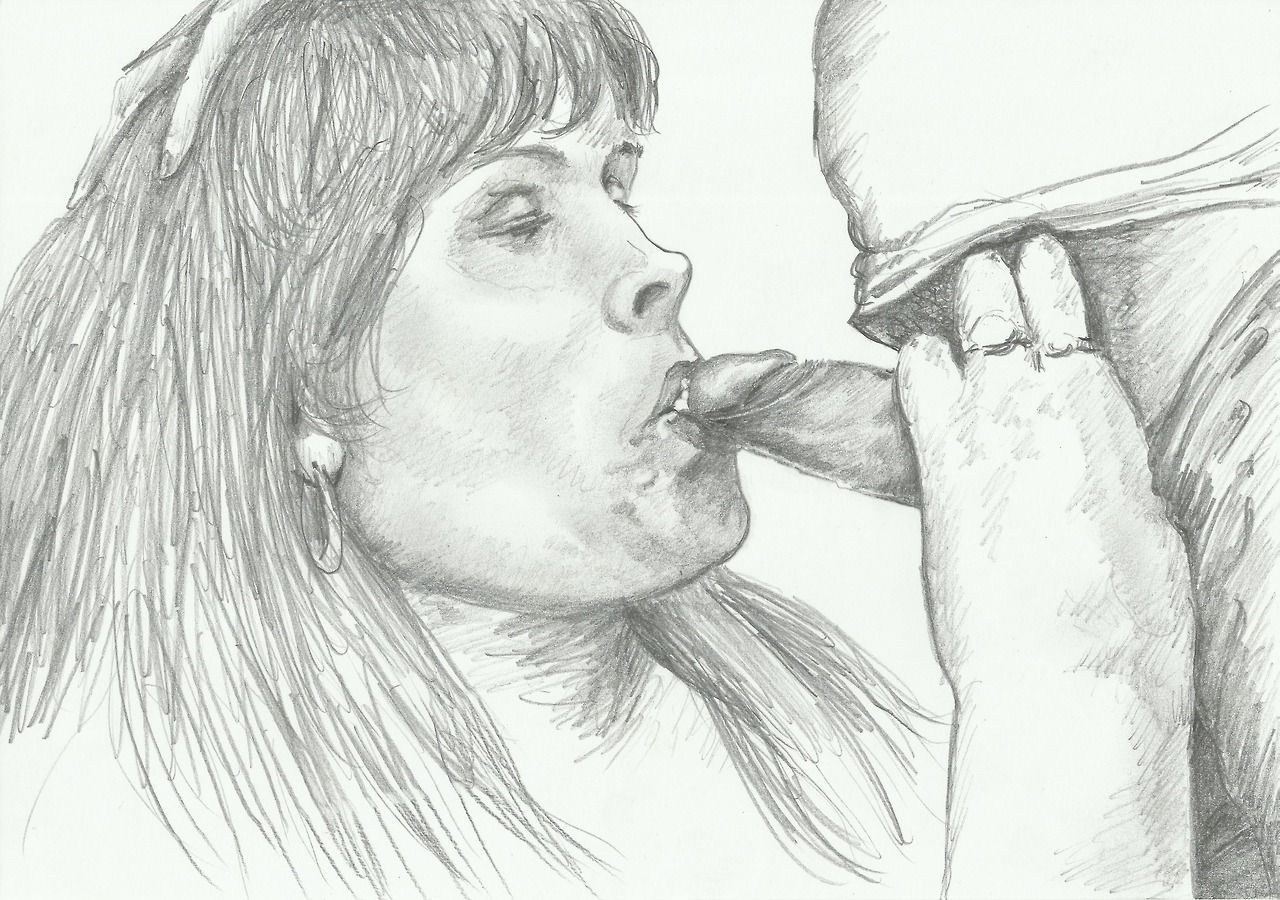Blowjob drawing