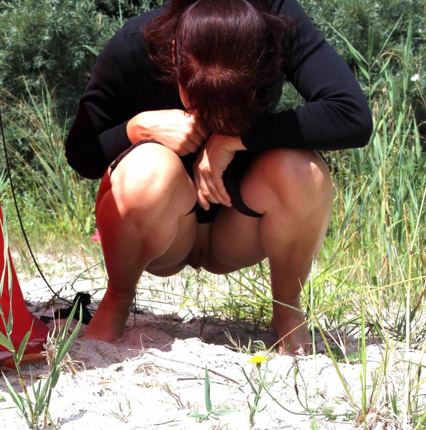 Spied on a nudist beach