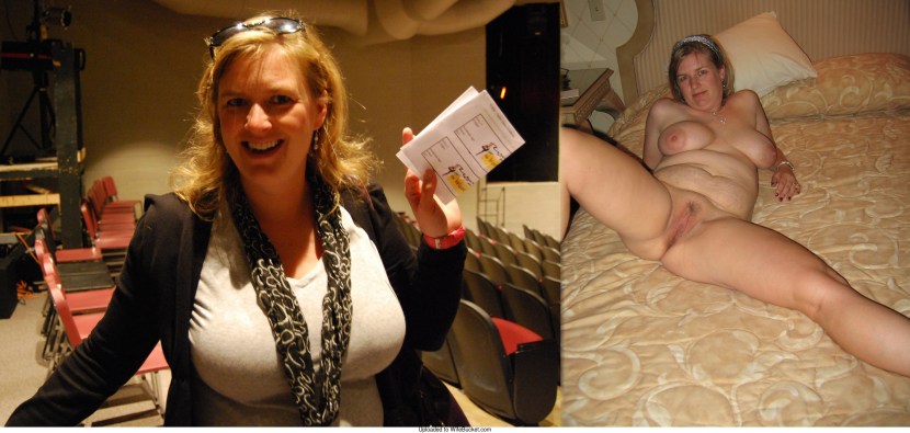 Dressed and stripped Spreading Pussy