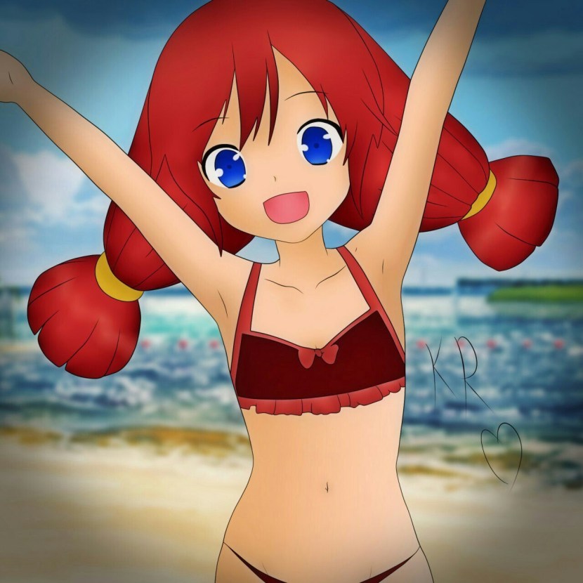 Ulyana BL on the beach