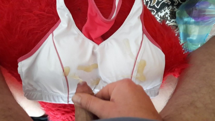 Naked mature in white underwear