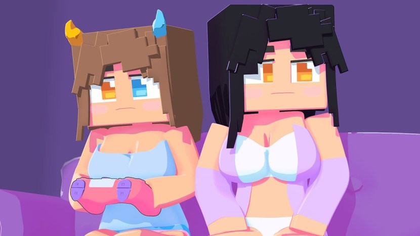 Naked minecraft animation