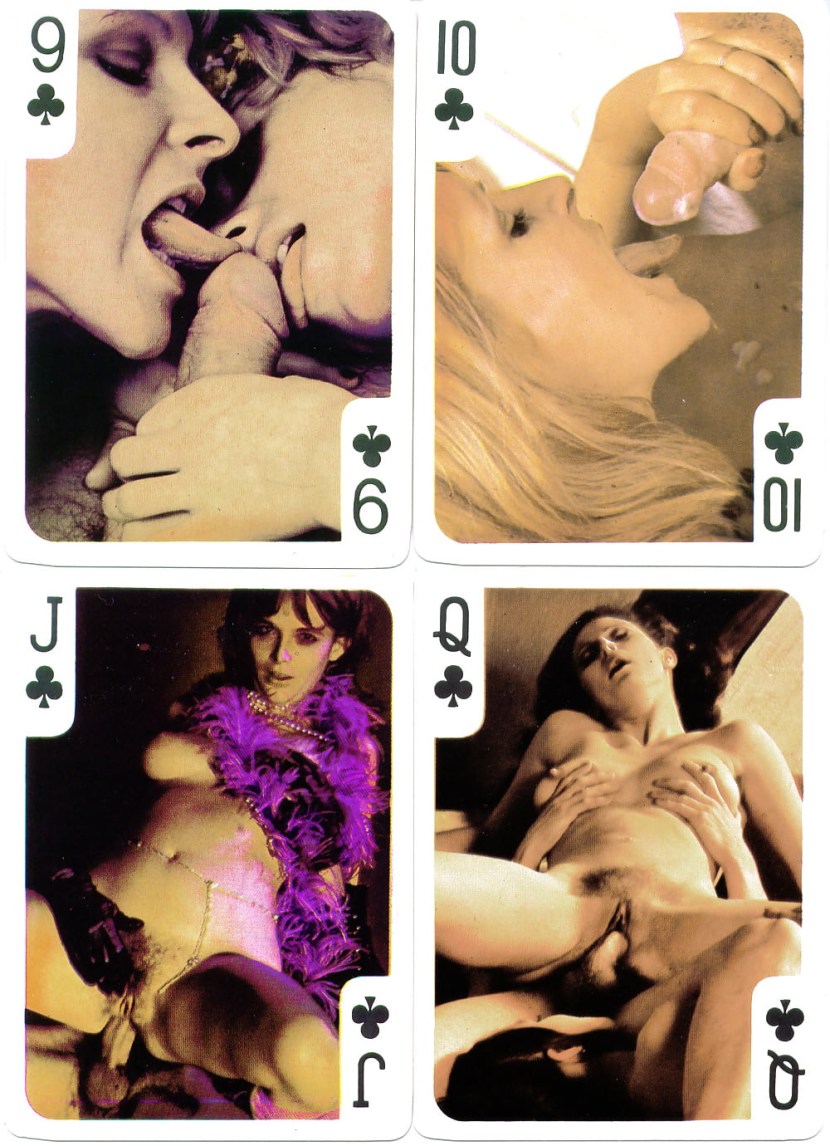 Pornographic playing cards