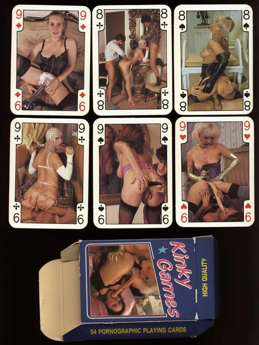 Pornographic playing cards