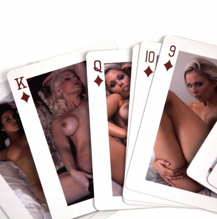 Playing cards with large breasts XXX