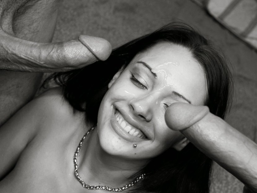 A lot of cum in pussy