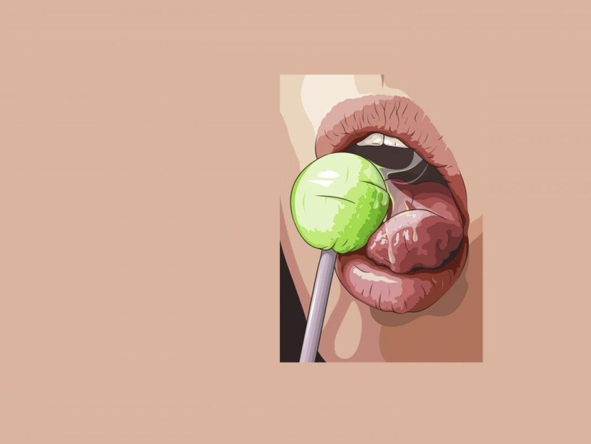 Girl with Chupa Chups Art