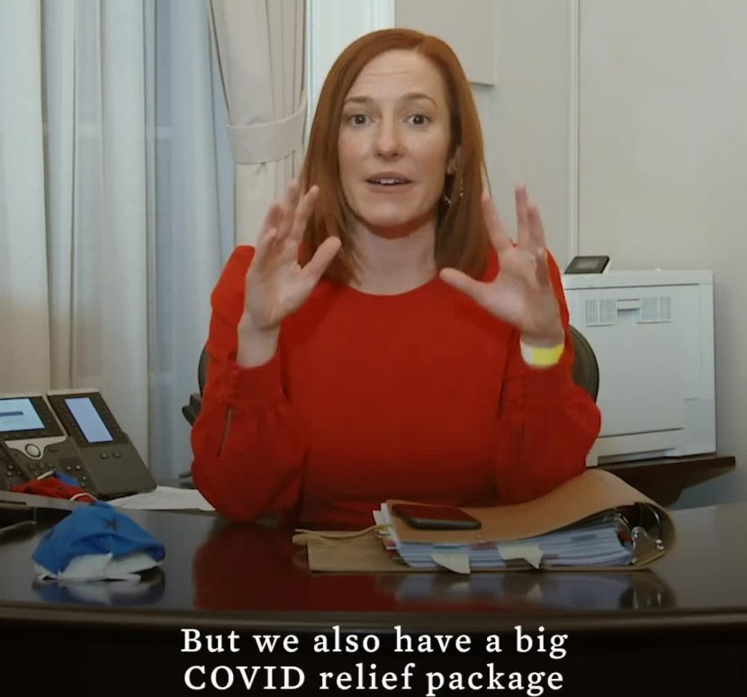 Jen Psaki in full height