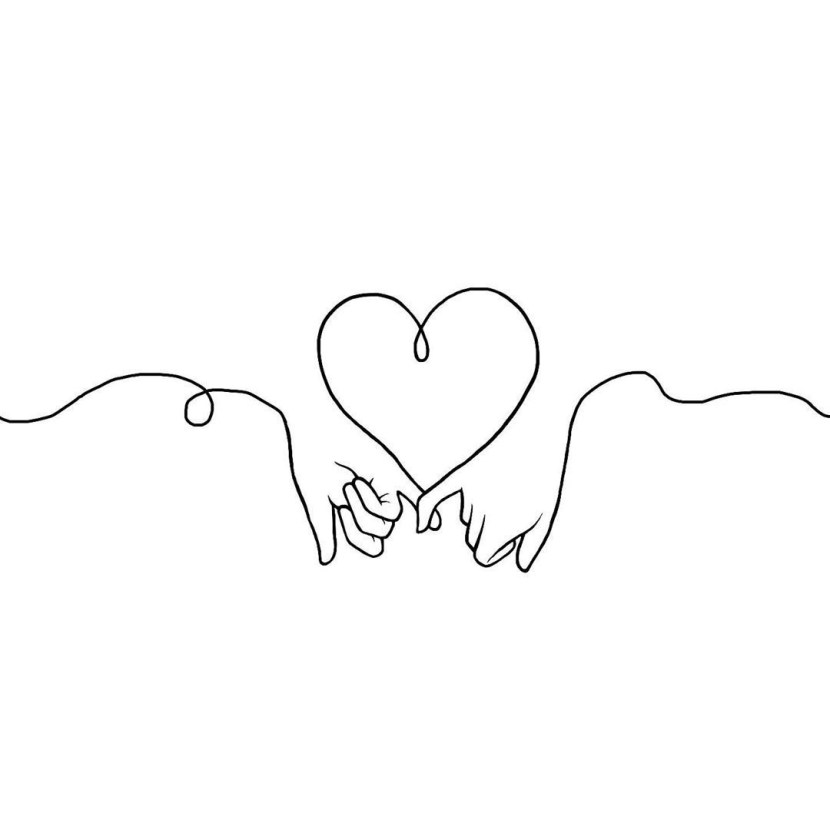 The heart is one line