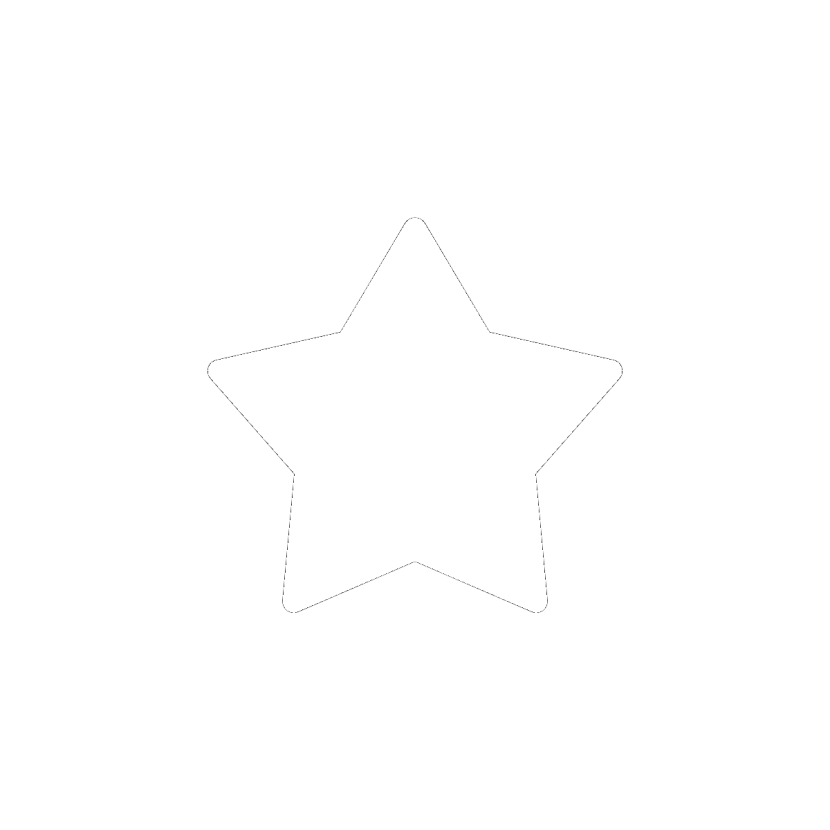 White stars on a transparent background