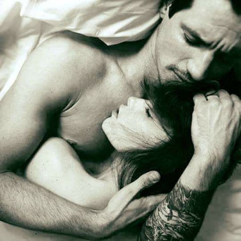 Tender hugs of lovers