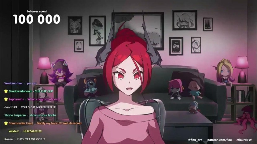 A man touches a woman