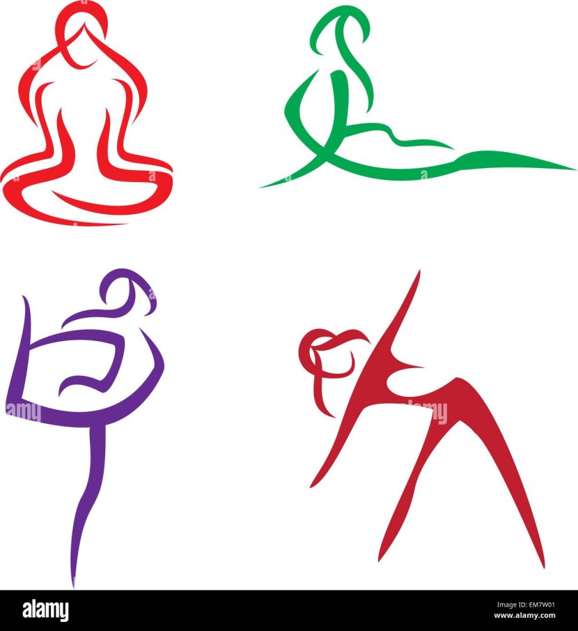 Joga poses symbols