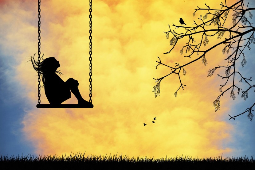 Girl on a swing