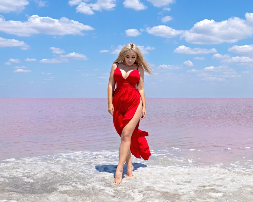 Anya Kostenko in a swimsuit