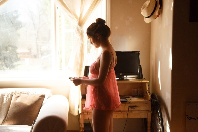 Christine Blonde Ganguage with bikers