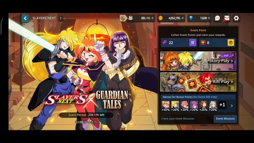 Slayers map Guardian Tales