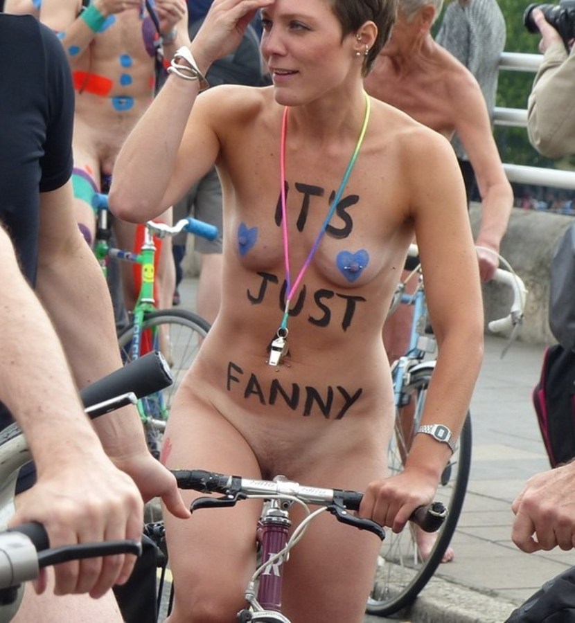 British bicycle nude