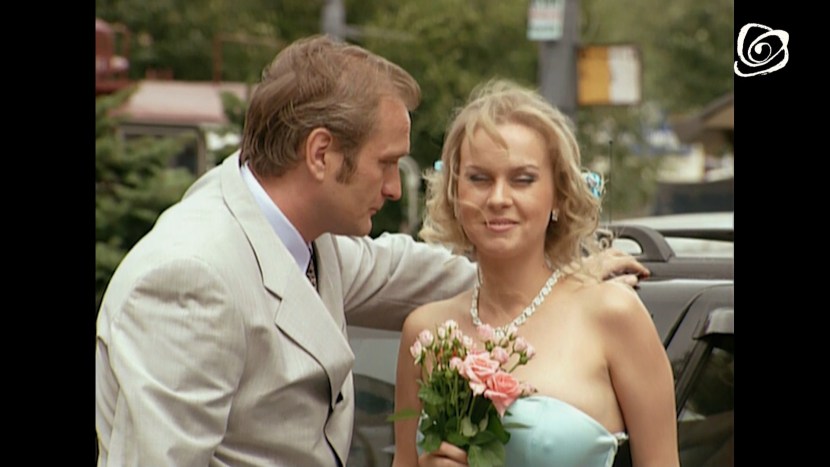 Naked covered with a magazine