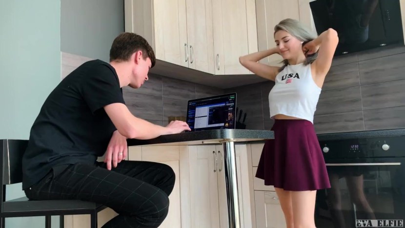 Eva Elfie and her boyfriend