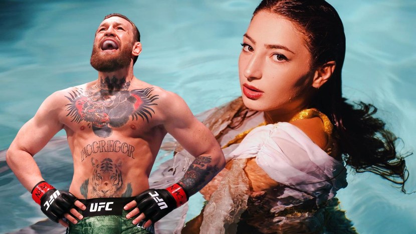 Julie Porrier in a swimsuit