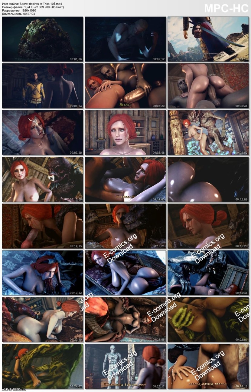 Multi porn. 3D SFM Secret Desires of Triss Hentai