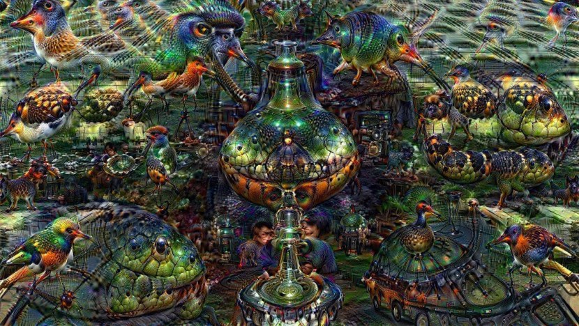 The painting of the neural network