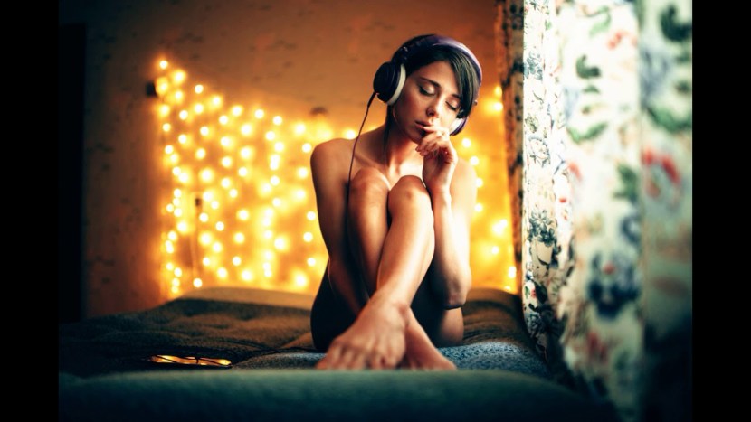 Fiction girl under water