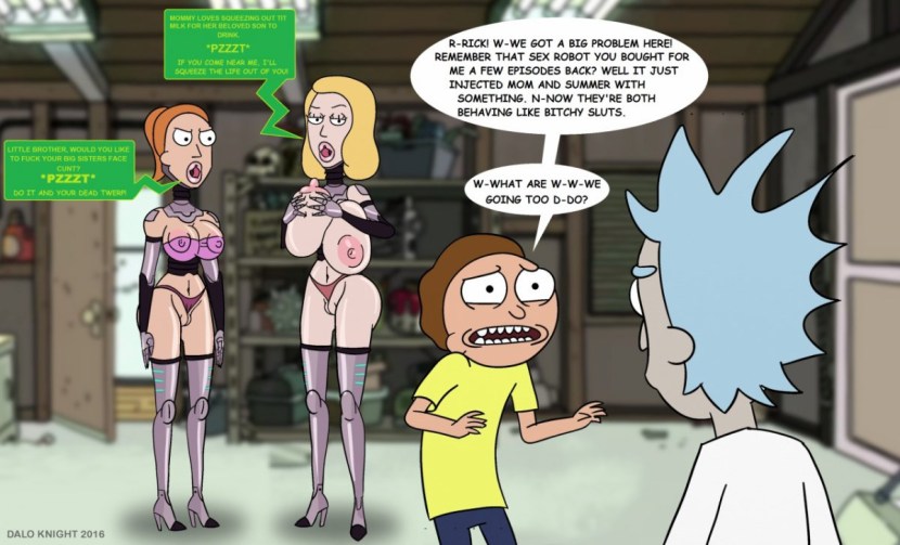 Hentai Robot Rick and Morty