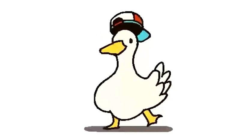 The goose is dancing the meme