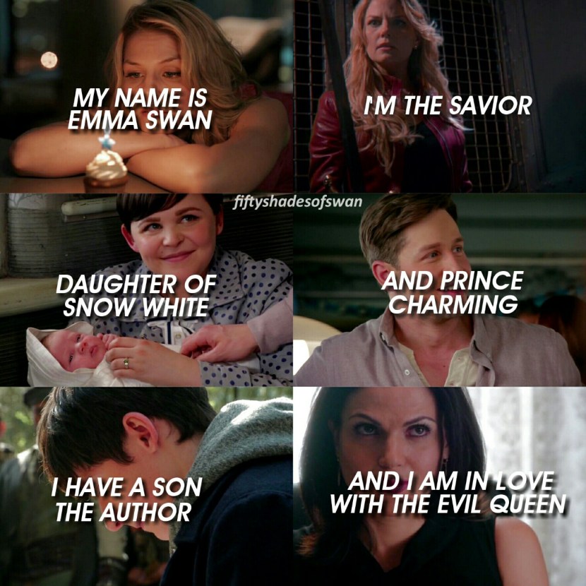 Emma Swan with a tail and in a dress