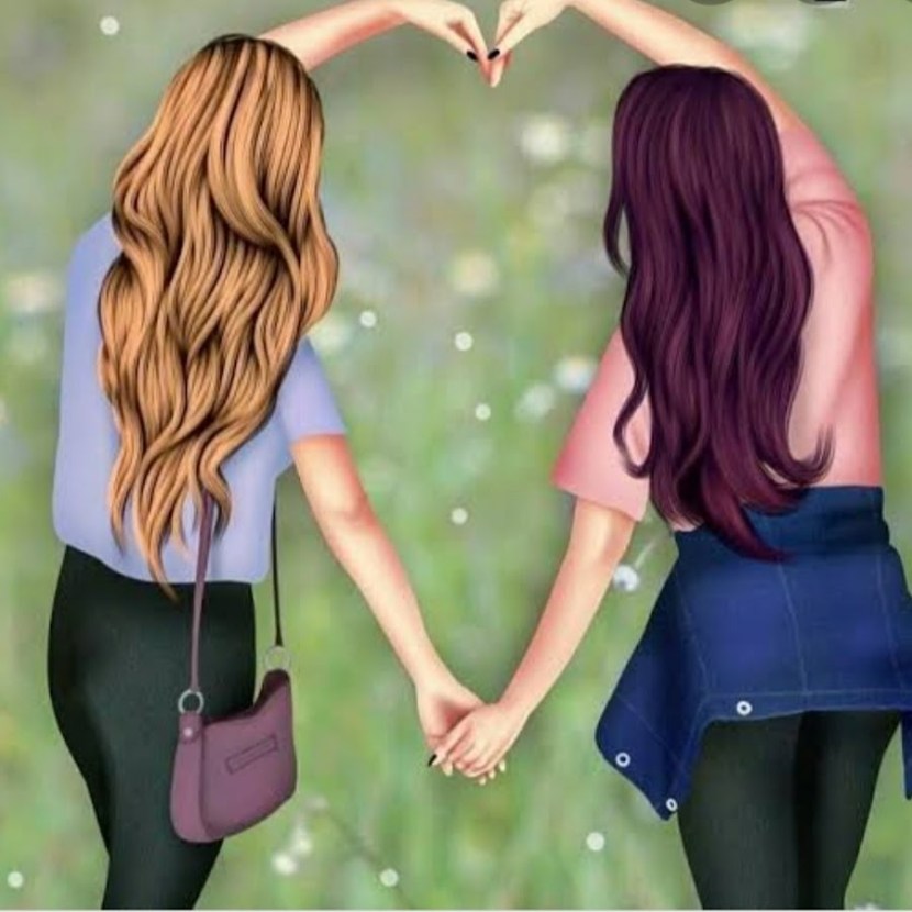 The best friends are cartoony