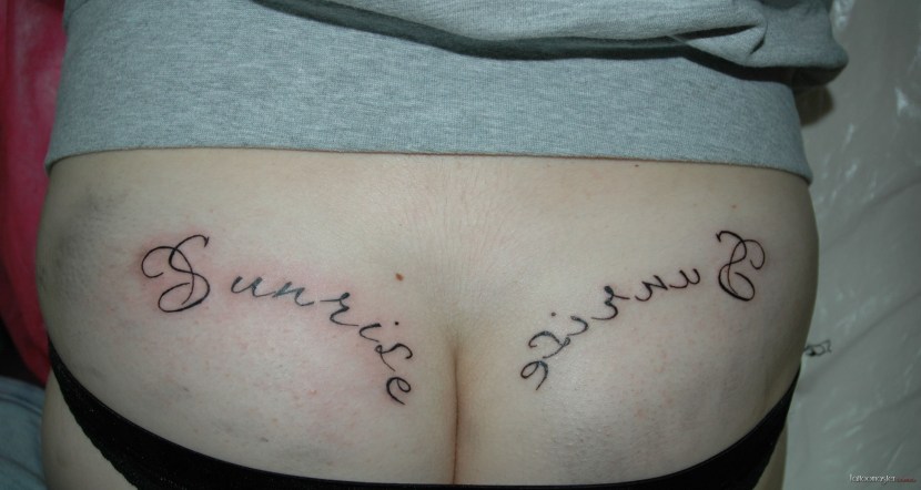 Funny inscription tattoos